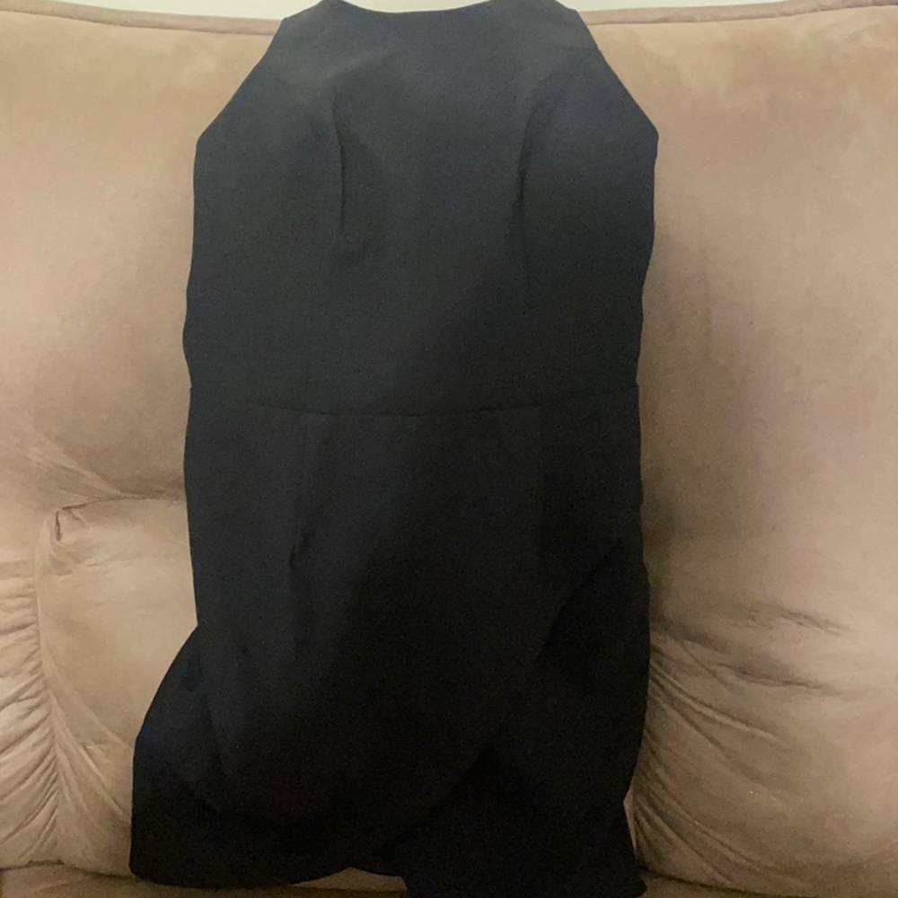 Backless black sundress